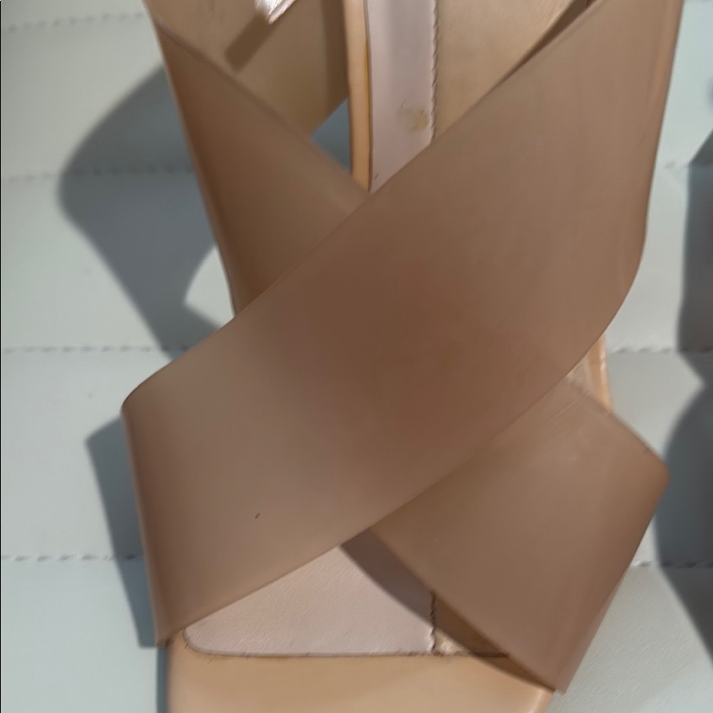 Zara Tan PVC heels in nude color - Picture 5 of 5